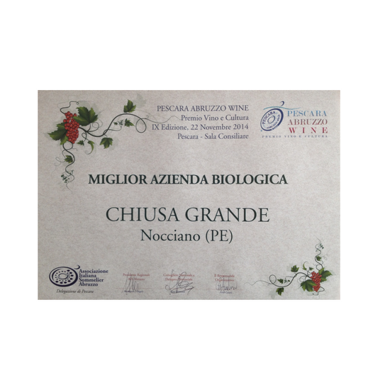 Chiusa Grande - "Noccese" Montpulciano d'Abruzzo DOC 2015
