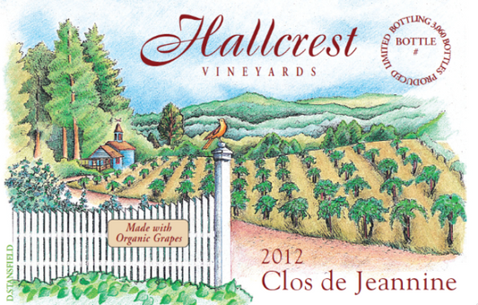 Hallcrest Vineyards Clos de Jeannine:  San Francisco Wine Chronicle Gold